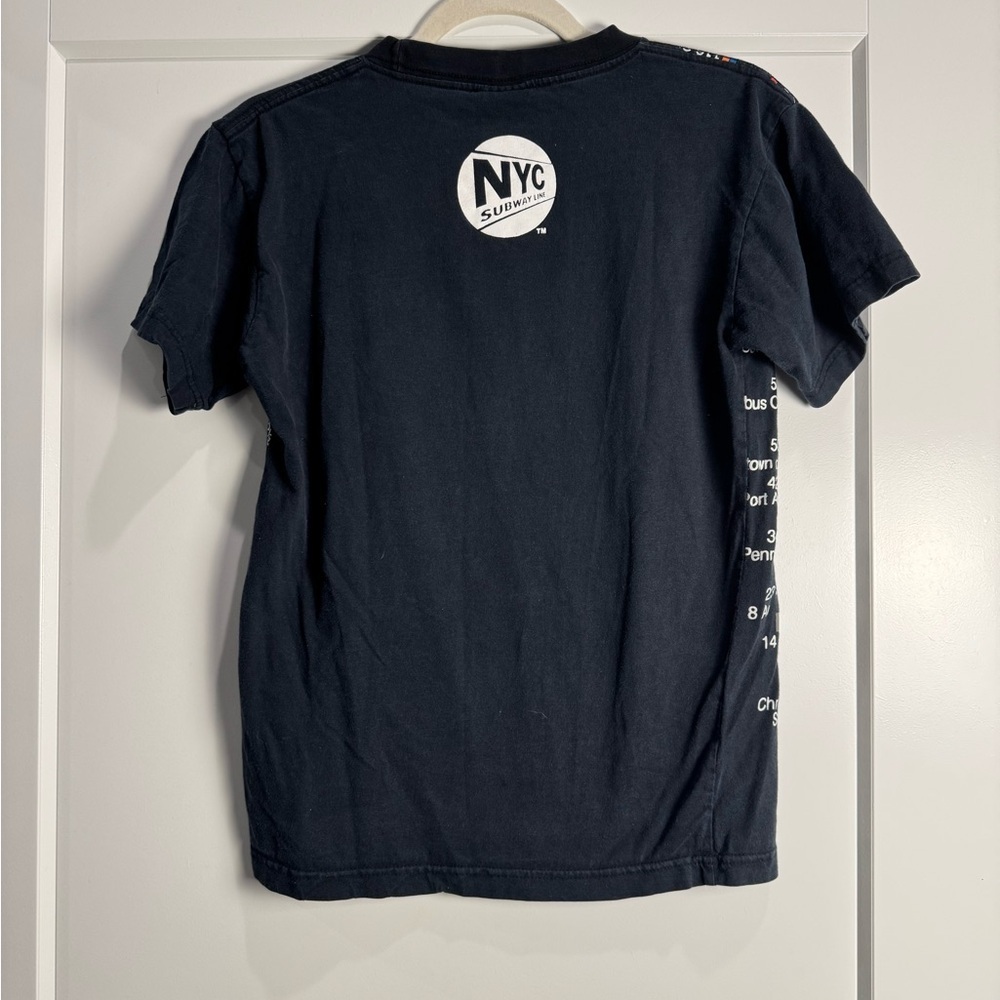 NYC Subway Line Map Souvenir Tee New York crew - Picture 3 of 6